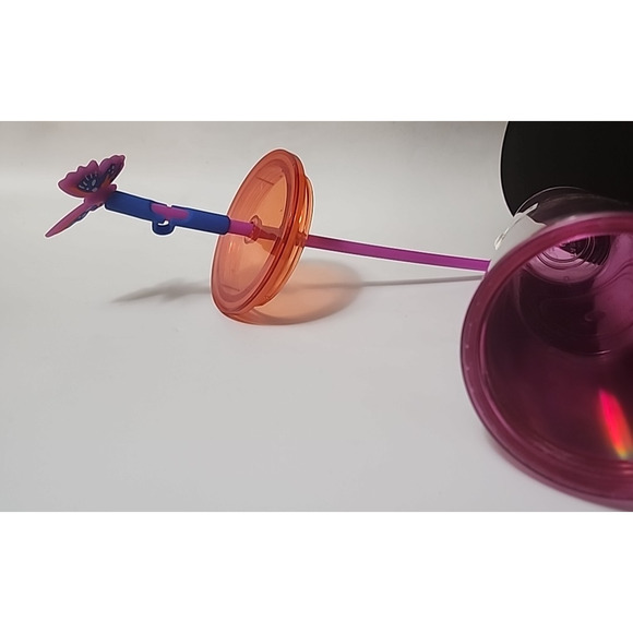 Starbucks 2024 Summer Butterfly Silicone Straw Topper Venti Cold Cup - Picture 9 of 9